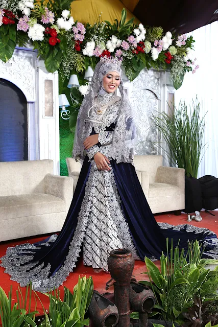 Pengantin adat sunda siger muslim hijab modern modifikasi